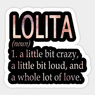 Lolita Girl Name Definition Sticker